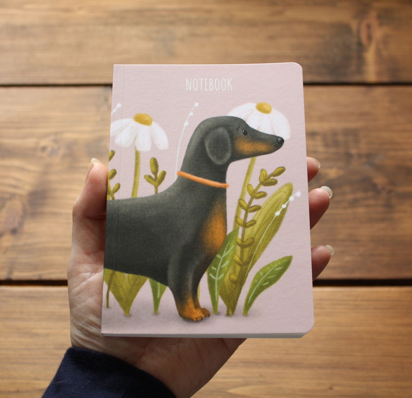 Luxury A6 Lined Dachshund 'Sausage' Dog Notebook