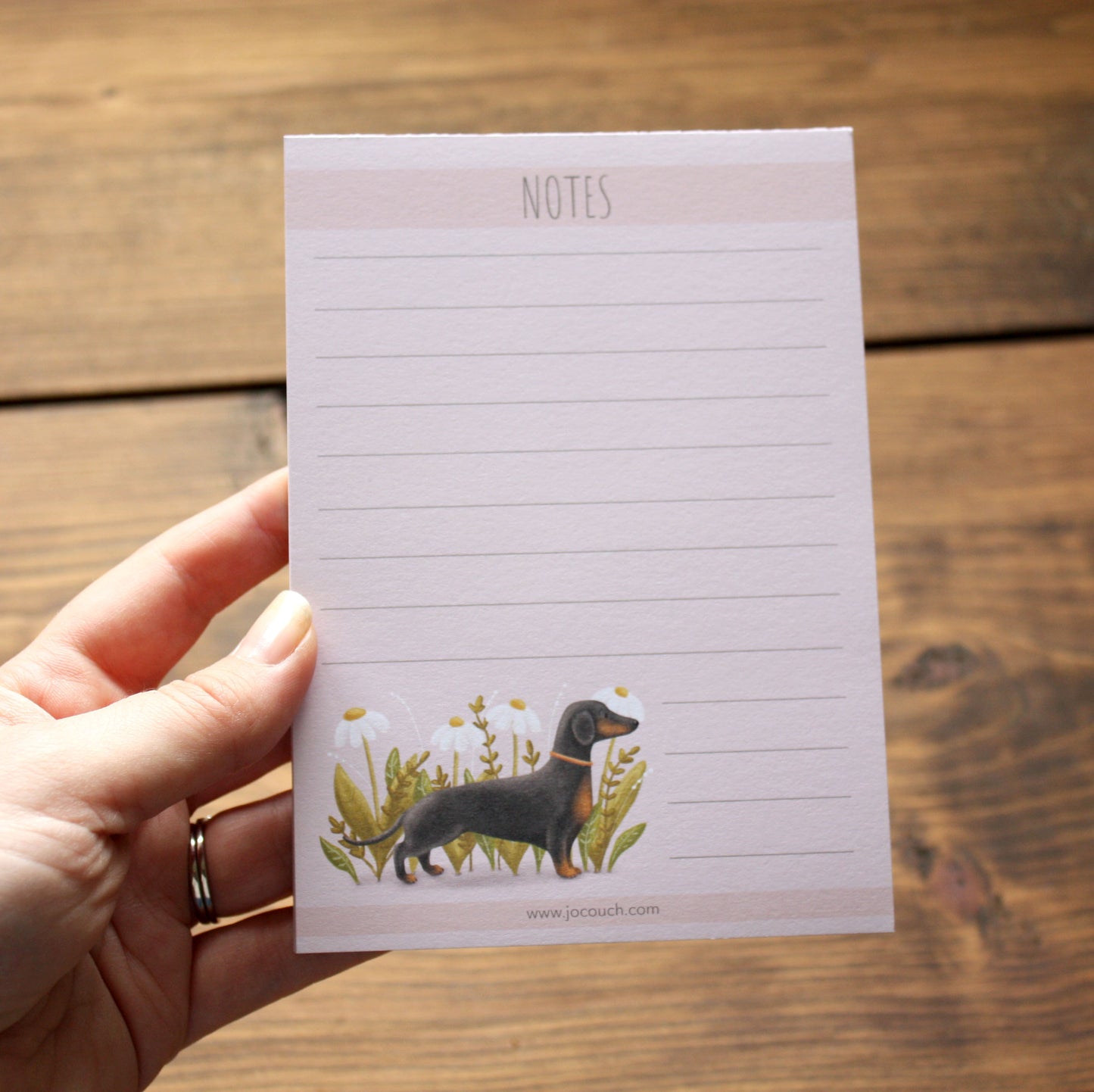 Dachshund 'Sausage' Dog Design A6 Note Pad