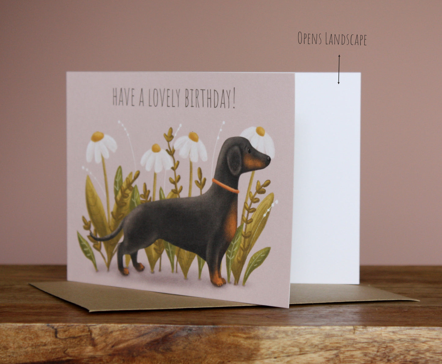 Have a Lovely Birthday Dachshund 'Sausage' Dog Greetings Card