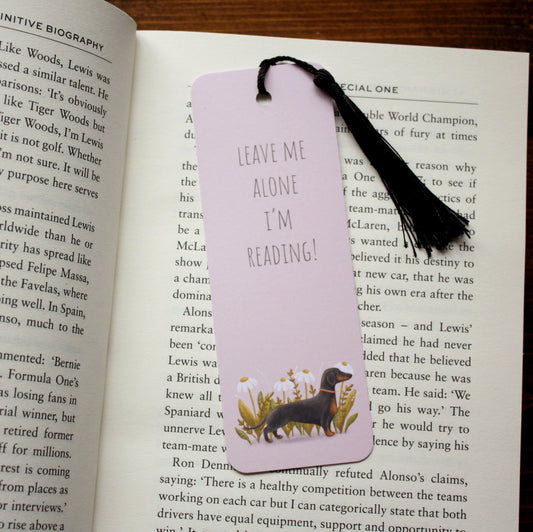 Dachshund 'Sausage' Dog Design Bookmark with Tassel