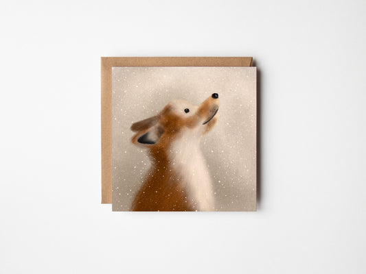 Winter Fox Greeting Card