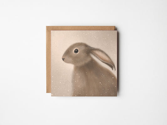 Winter Hare Greeting Card