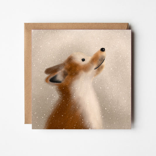 Winter Fox Greeting Card