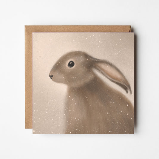 Winter Hare Greeting Card