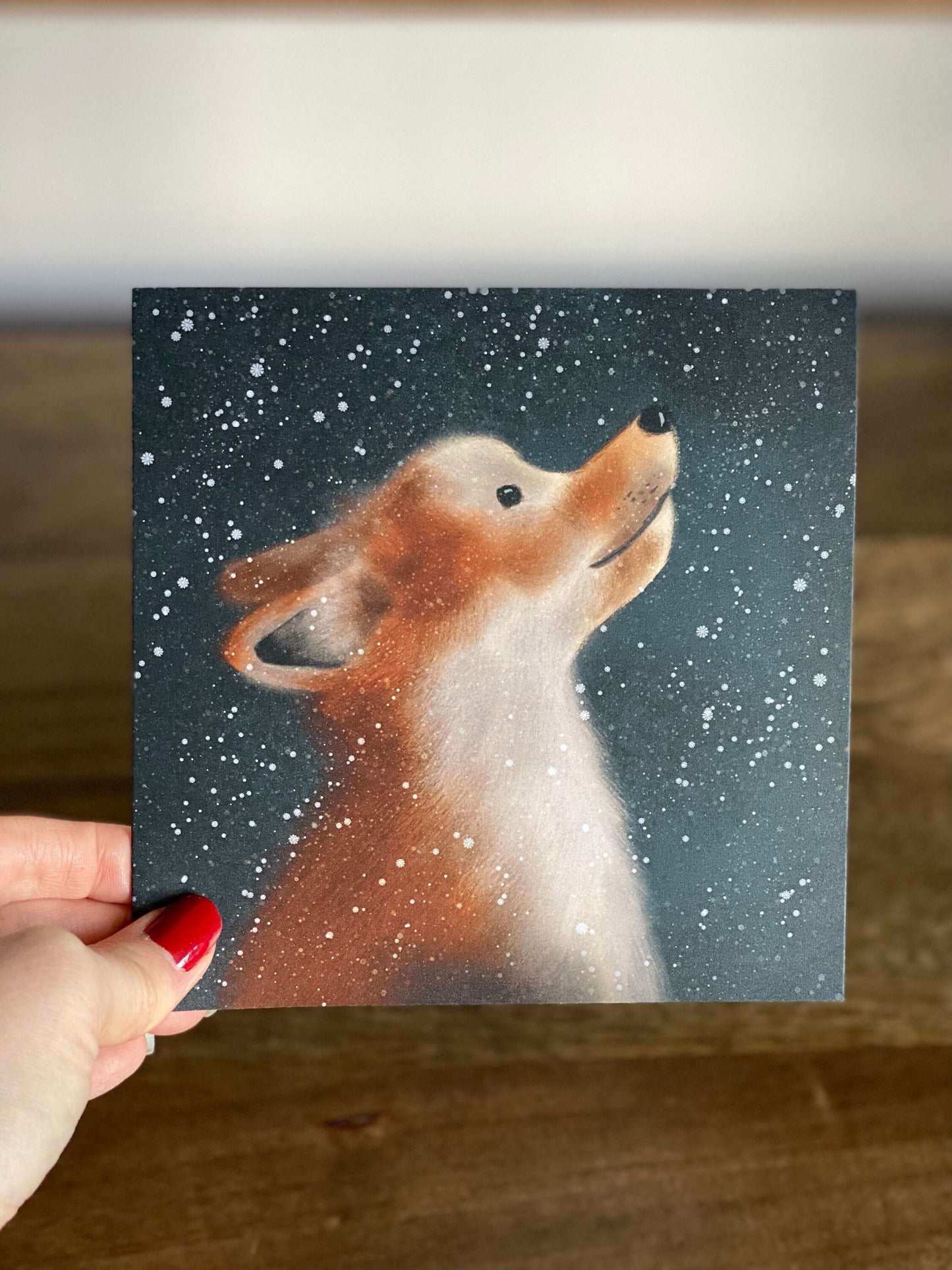 Fox in the Snow Christmas Card