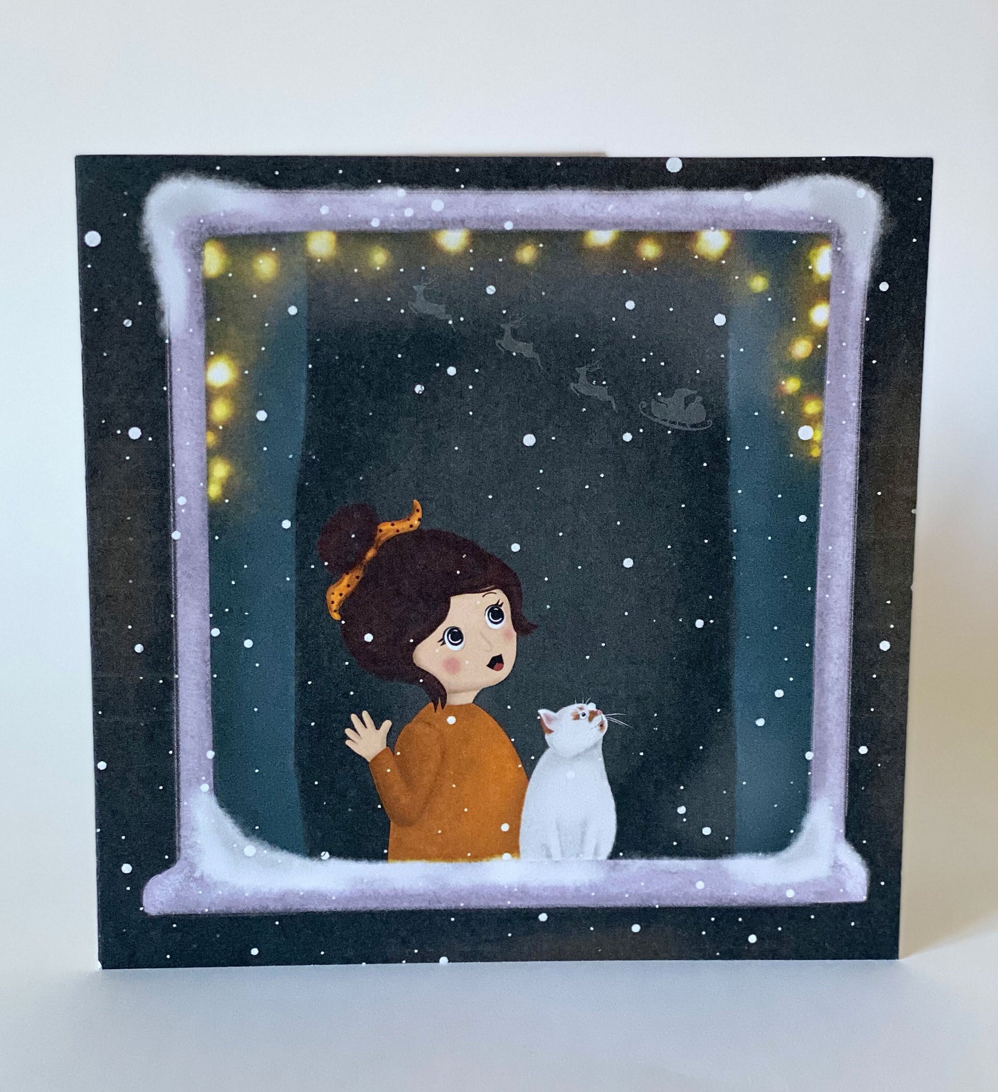 'I Saw Father Christmas' Illustrated Christmas Card