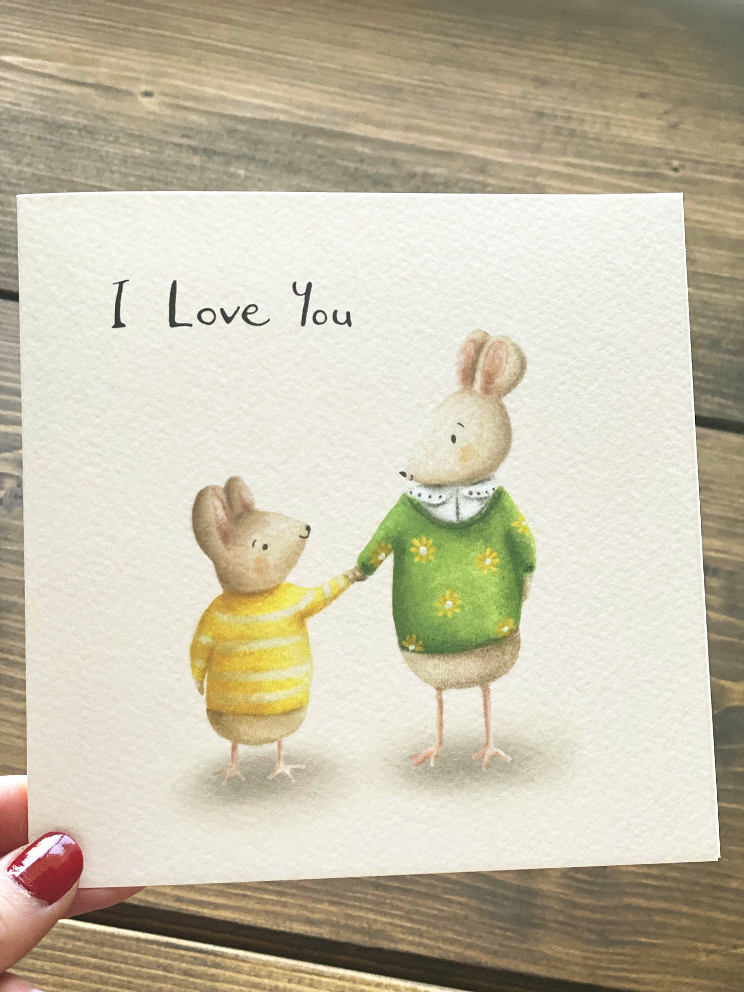 I Love You Mice Greeting Card - OLD CARD STOCK SALE