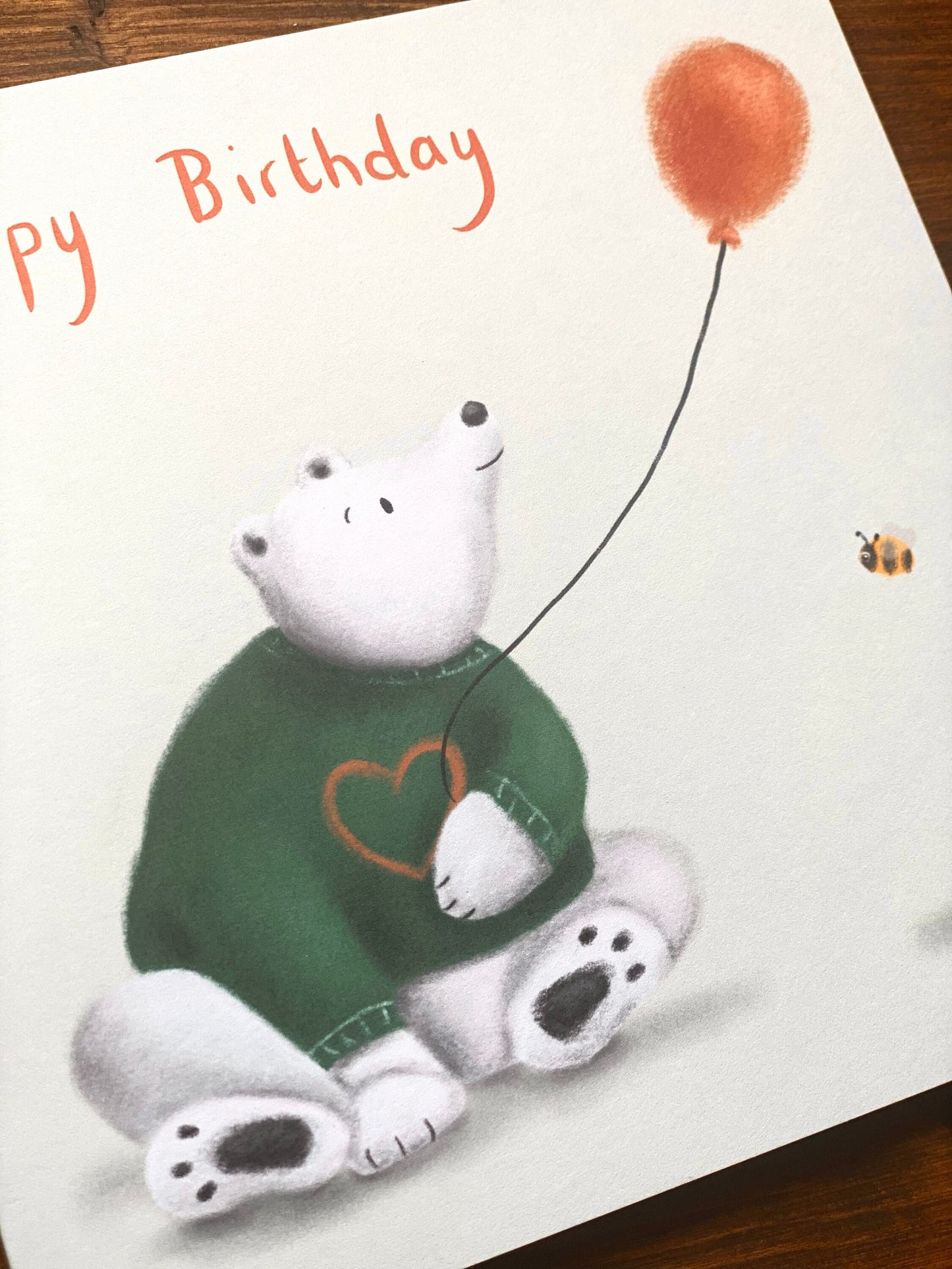Bear & Balloon Birthday Card
