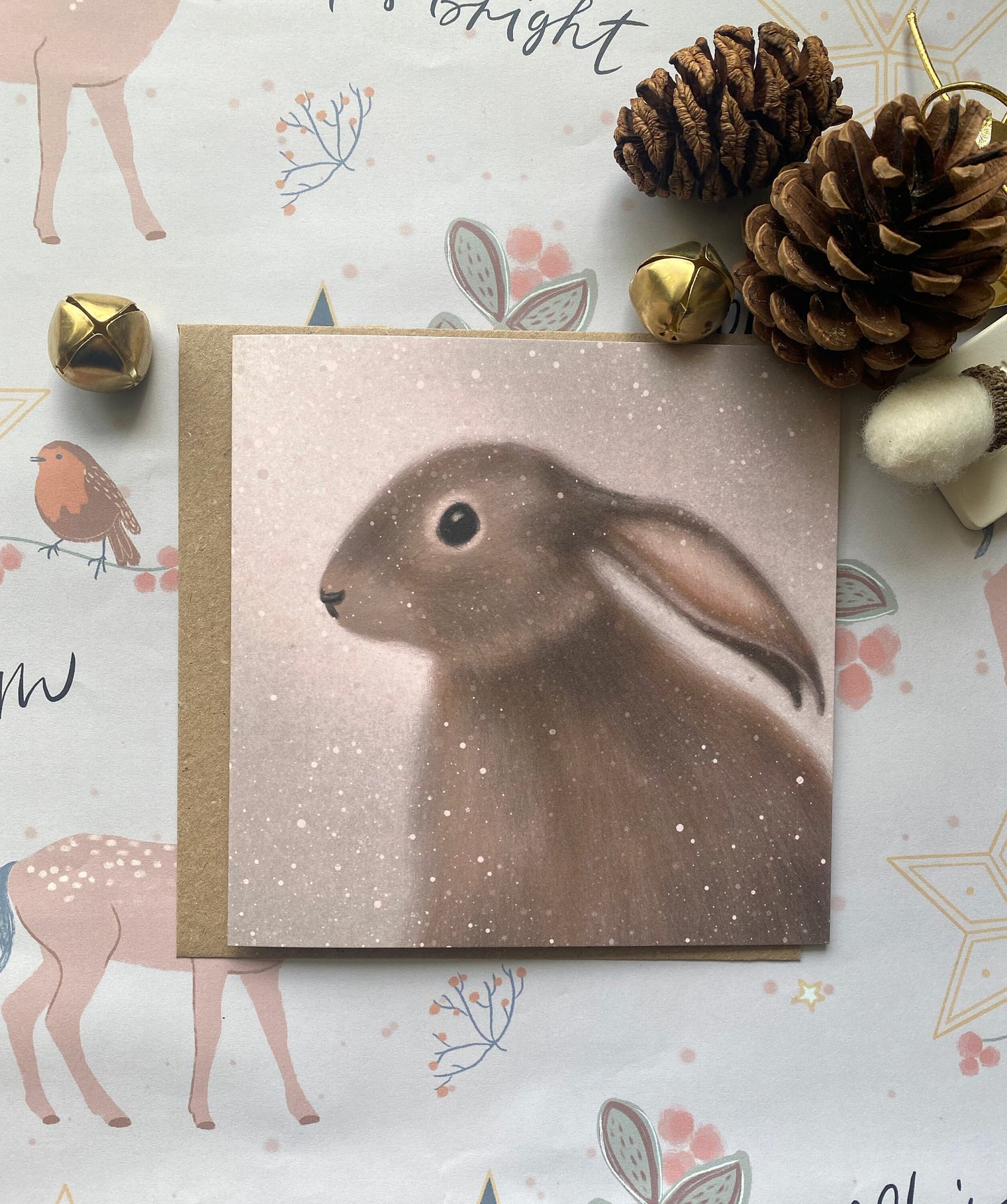 Winter Hare Greeting Card