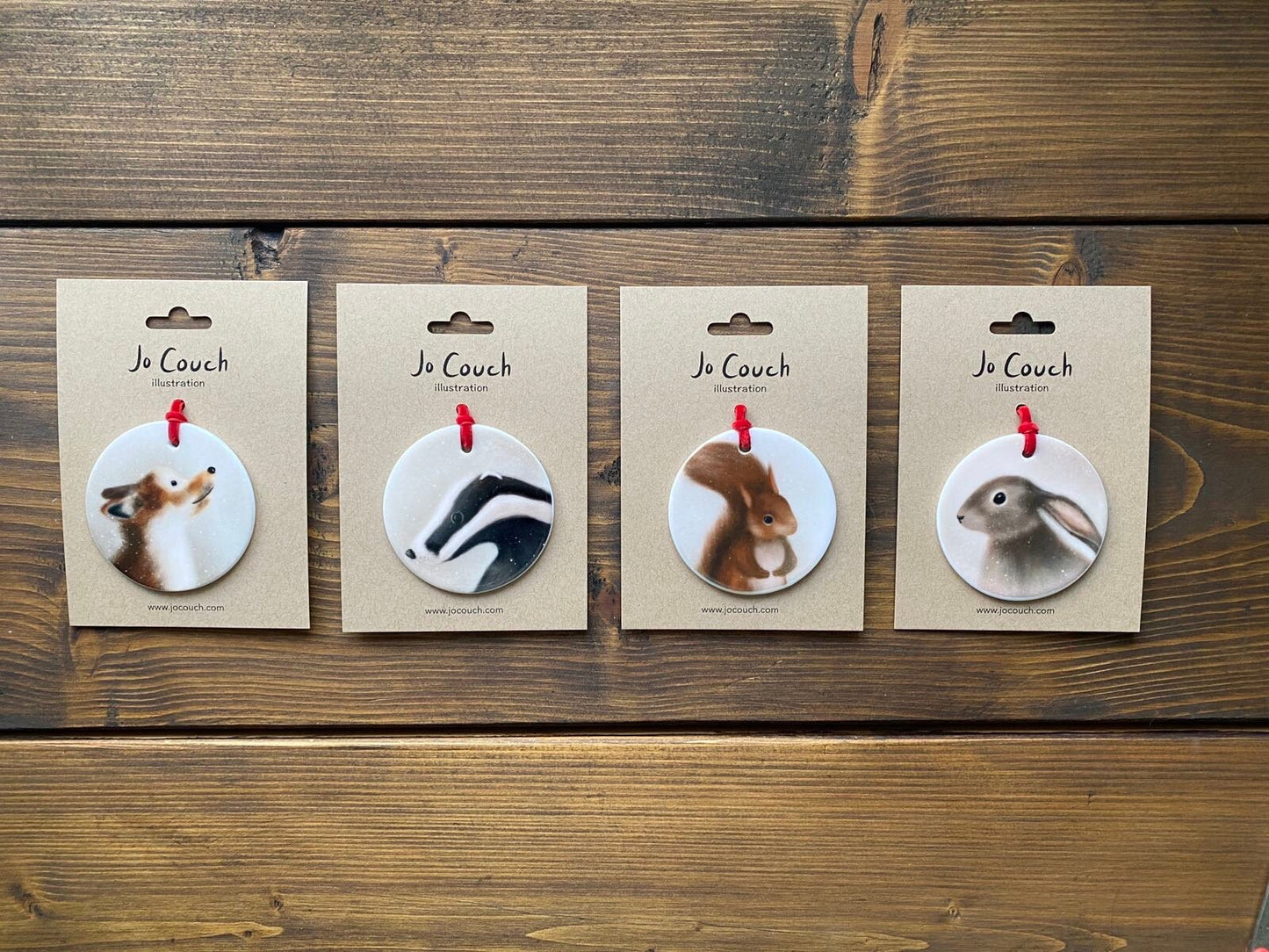 Woodland Animals Ceramic Hanging decorations (single)