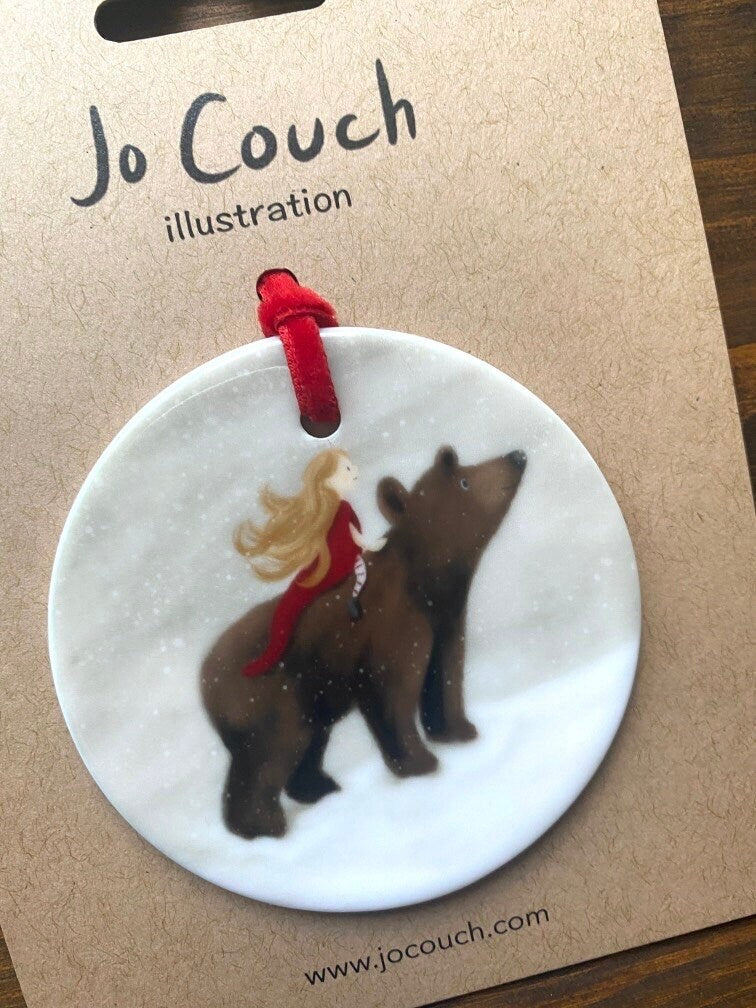Night Before Christmas Ceramic Hanging decorations (full set, set of 2 or single ornament)