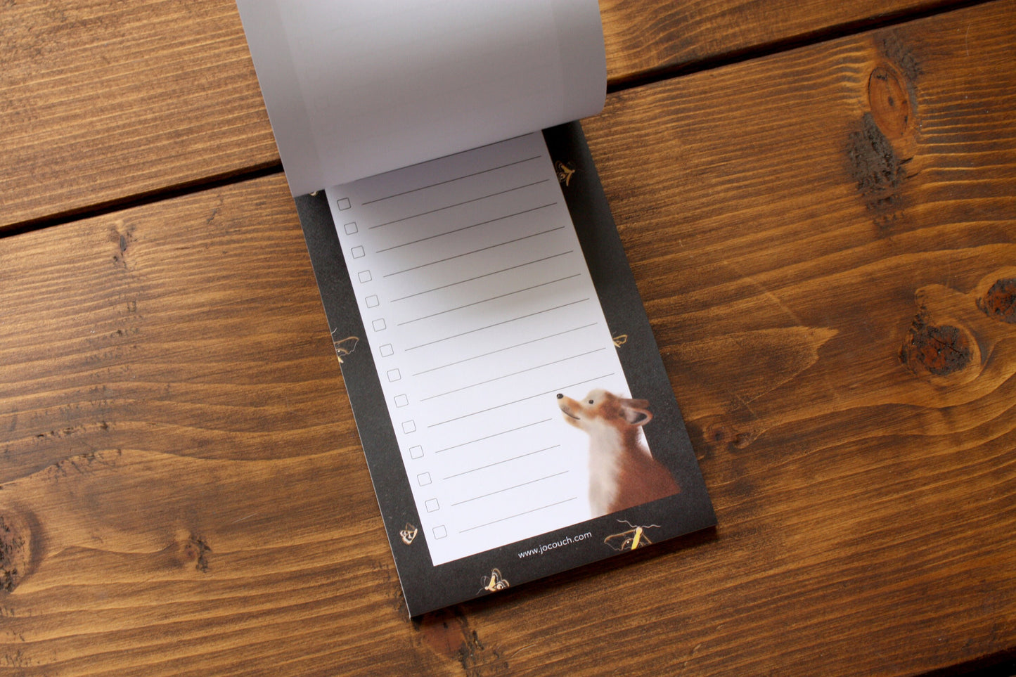 Fox & Moths Design To Do List Pad