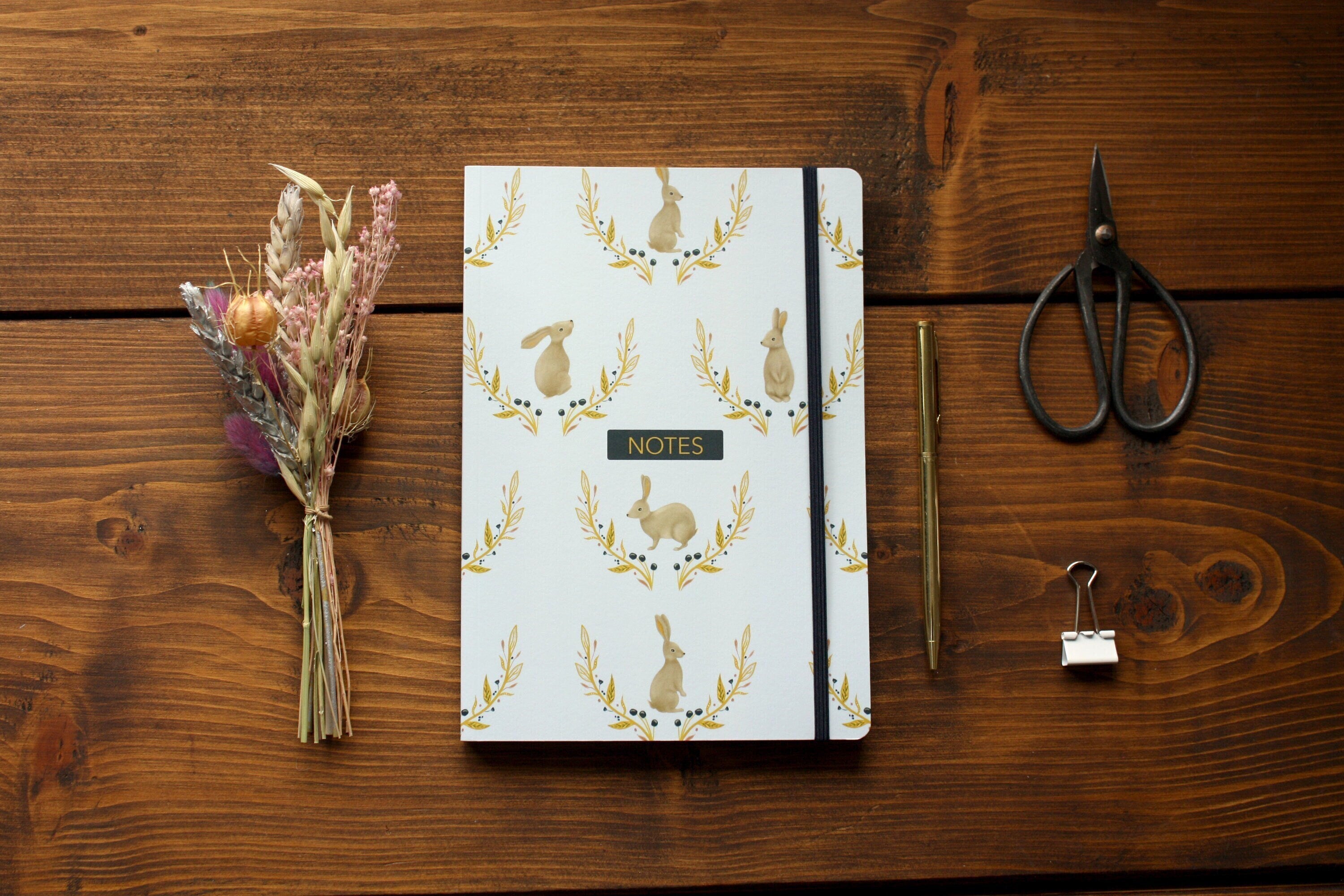 Notebooks Rabbits Luxury A5 Lined Rabbits Notebook - END OF LINE SALE – Jo Couch Illustration