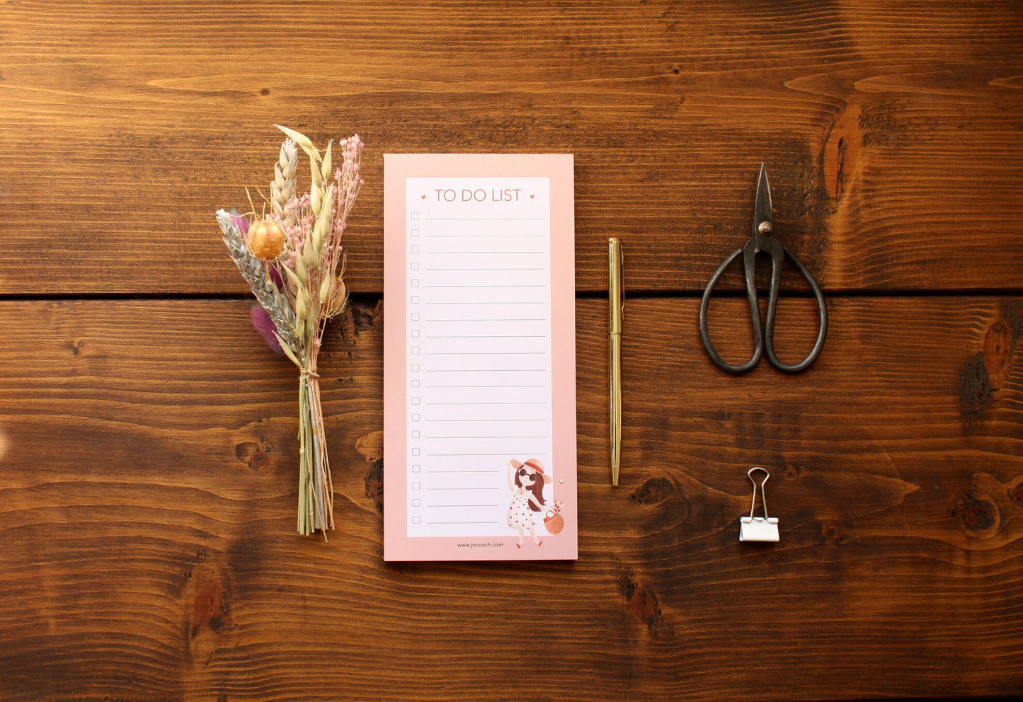 Sunhat Girl Design To Do List Pad
