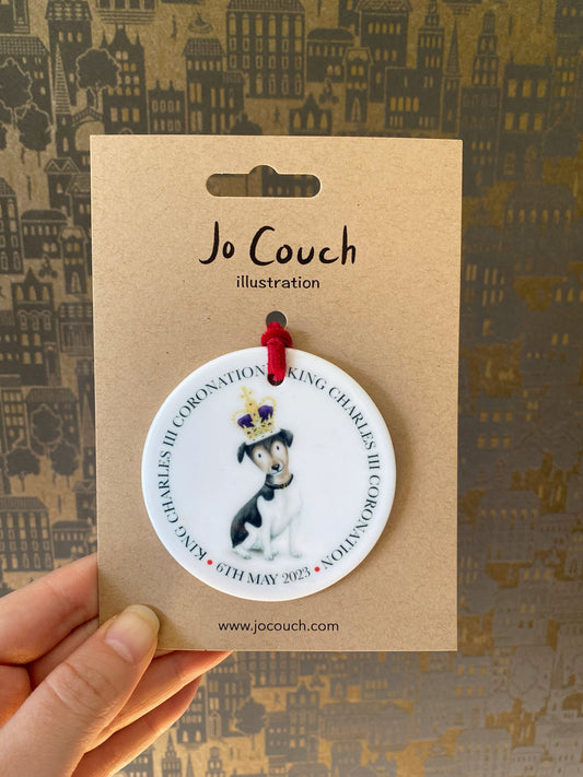 Coronation Ceramic Hanging Ornament - END OF LINE SALE
