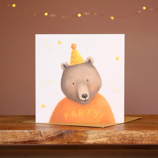 Party Bear Birthday Card