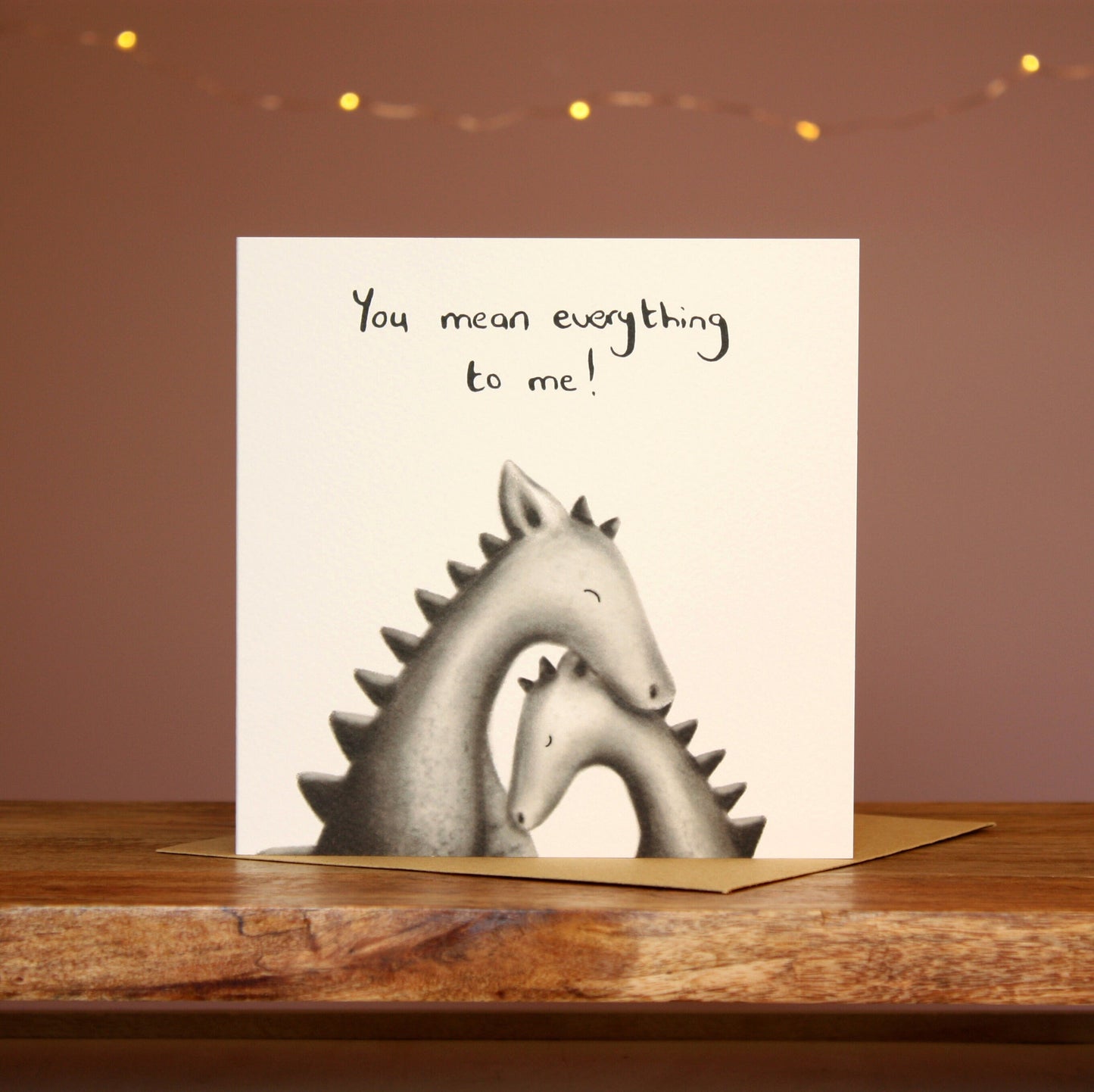 Dragons Illustrated Greeting Card - OLD CARD STOCK SALE