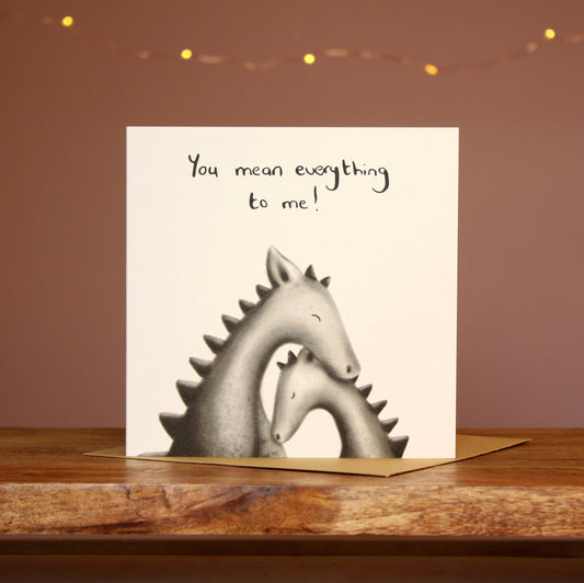 Dragons Illustrated Greeting Card