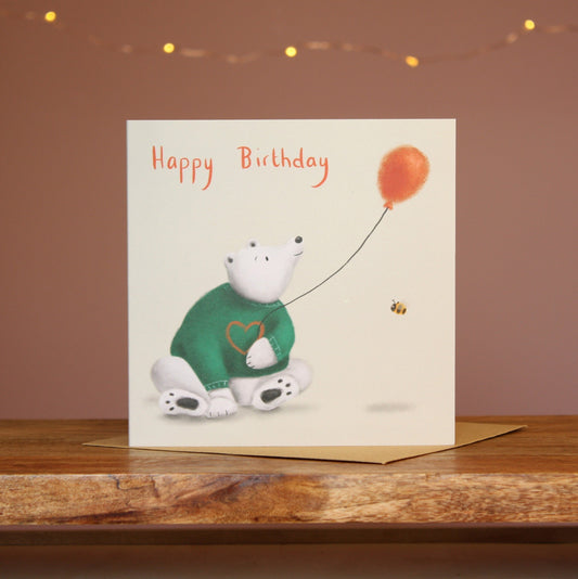 Bear & Balloon Birthday Card