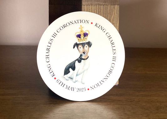 King Charles III Coronation Gloss Coaster (Single) - END OF LINE SALE