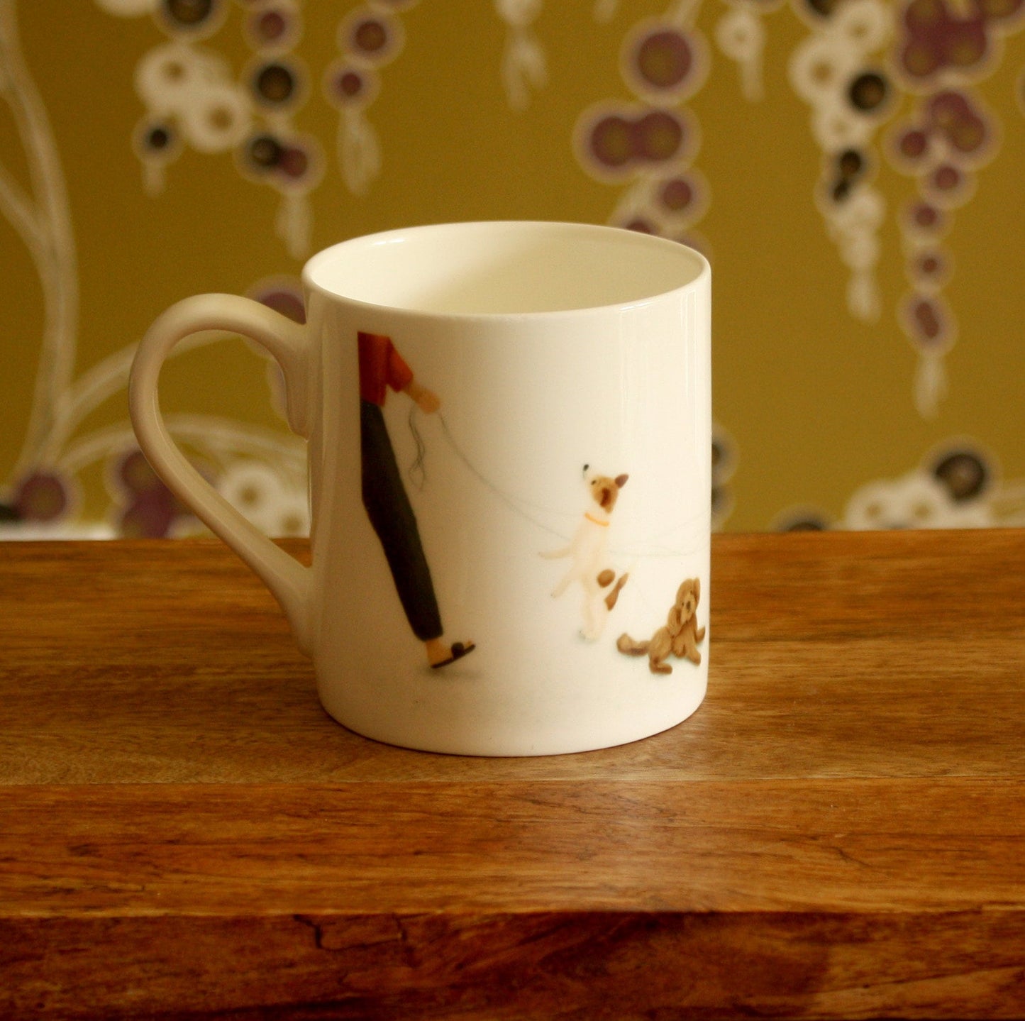 Dogs mug, bone china mug (double sided), dog lover gift, new home, gift
