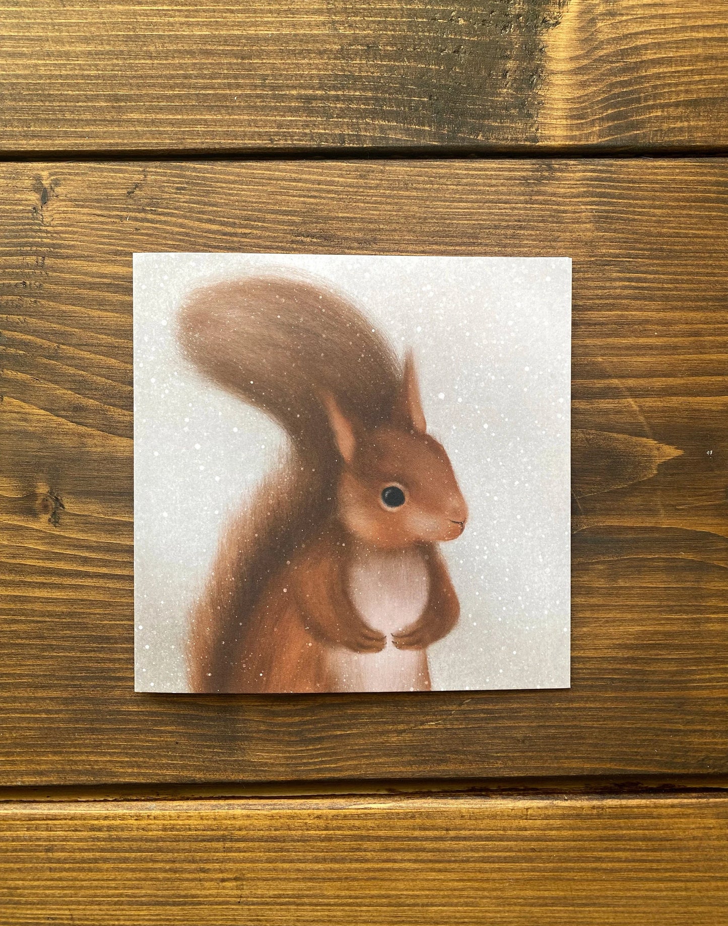 Pack of Four Woodland Animal Winter Greeting Cards